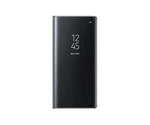 Samsung Full Screen Protection Clear View Case Cover for Galaxy Note 8 - Black
