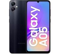 Samsung Galaxy A05 4G, 4GB Ram, Dual Sim, Unlocked to all Carrier, including with FREE official 25W UK Adapter (EP-T2510) Retail Pack and Clear Case, (Black, 64, GB)