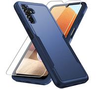 Samsung Galaxy A13 Case,Galaxy A13 Case, with Screen Protector, Warsia [Military Grade Drop Tested] Heavy-Duty Tough Rugged Lightweight Slim Shockproof Protective Case for Samsung A13 (Blue)