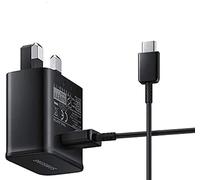 Samsung Galaxy A14 5G Charger, Genuine Samsung Galaxy Fast Adaptive UK Mains Wall Charger With TYPE-C Cable & Also Includes Braided Type C Cable