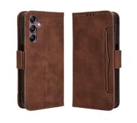 Samsung Galaxy A15 Phone Case, Premium Leather Folio Flip Wallet Cover with Credit Card Pocket ID Slots Magnetic Stand Shockproof Protective Cover Case for Samsung Galaxy A15 5G/4G, Brown