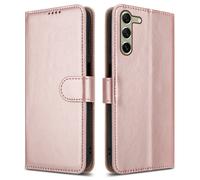 (Samsung Galaxy A15, Rose Gold) For Samsung Galaxy A15 Leather Book Flip Wallet Case