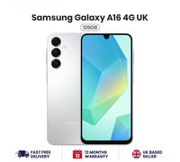 Samsung Galaxy A16 4G 128GB Silver UK Model Unlocked Android Smartphone BrandNew