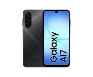 Samsung Galaxy A17 4G, AI Smartphone, Slim 7.5mm Frame, Large Screen Unlocked Phone, 50MP Camera, 128GB Storage, 4GB Memory, 5000 mAh Battery, Black, 3 Year Extended Warranty (UK Version)