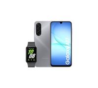 Samsung Galaxy A17 4G + Fit3 Black, AI Smartphone, Slim 7.5mm Frame, Large Screen, 50MP Camera, 128GB Storage, 4GB Memory, 5000 mAh Battery, Grey, 3 Year Extended Warranty (UK Version)