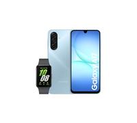 Samsung Galaxy A17 4G + Fit3 Black, AI Smartphone, Slim 7.5mm Frame, Large Screen, 50MP Camera, 128GB Storage, 4GB Memory, 5000 mAh Battery, Light Blue, 3 Year Extended Warranty (UK Version)