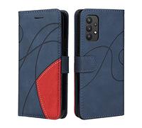Samsung Galaxy A33 5G Wallet Case, Soft Leather Wallet Case Flip Folding Shockproof Cover with Credit Card Slots Stand Magnetic Protective Compatible with Samsung Galaxy A33 5G Phone Case, Blue