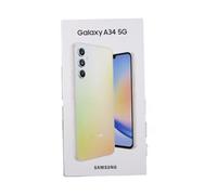 Samsung Galaxy A34 5G 128GB Awesome Silver 16,65cm (6,6") Super AMOLED Display, Android 13, 48MP Triple-Kamera