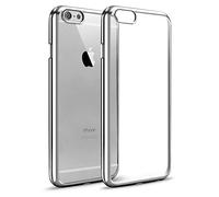 Samsung Galaxy A5 (2017) SM-A520 Duos - Clear Gel Electroplated Chrome Bumper Protective Fashion Case Cover (Silver)