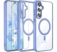 Samsung Galaxy A55 5G Case with Screen Protector, Hensinple Magnetic Military Shockproof Rugged Heavy Duty Protection Slim Clear Cover Phone Case for Samsung A55 5G/A35 5G (Sky Blue)