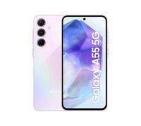 Samsung Galaxy A55 5G, Factory Unlocked Android Smartphone, 128GB, 8GB RAM, 2 day battery life, 50MP Camera, Awesome Lilac, 3 Year Manufacturer Extended Warranty (UK Version)