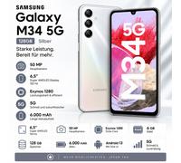 Samsung Galaxy M34 DS 5G 6+128GB Silver 128GB Dual SIM