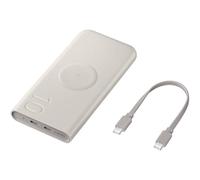 Samsung Galaxy Official 10,000 mAh Battery Pack, 25W Super Fast Charging (with USB-C to C Data Cable), Beige