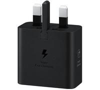 Samsung EP-T2510NBEGGB. Charger type: Indoor Power source type: USB Charger compatibility: Universal. Input voltage: 100 - 240 V Maximum output voltage: 11 V. USB Type-C ports quantity: 1 Fast charging. Product colour: Black