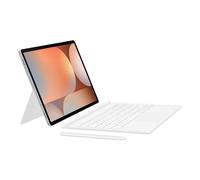 Samsung Galaxy Official AI Book Cover Keyboard with Trackpad for Tab S10+, S9+, Tab S9 FE+, White