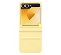Genuine / Official Samsung Galaxy Z Flip6 Faux Leather KindSuit Case - Yellow