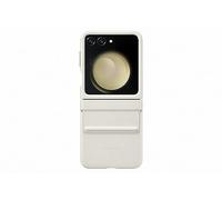 Genuine / Official Samsung Galaxy Z Flip5 Flap Eco-Leather Case - Cream (White)