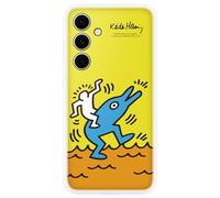 Samsung Galaxy Official Keith Haring Flipsuit Case for S24 FE, Yellow