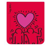 Samsung Galaxy Official Keith Harring 'Heart' contents card for Z Flip5 FlipSuit Case, Dark Red
