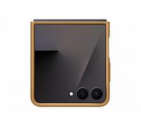 Samsung Galaxy Official Kindsuit Faux Leather Case for Galaxy Z Flip7 in Camel