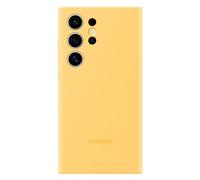 Genuine / Official Samsung Galaxy S24 Ultra Silicone Case / Cover - Yellow - New