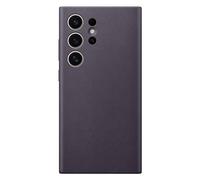 Samsung Galaxy Official S24 Ultra Vegan Leather Case, Dark Violet