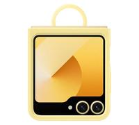 Genuine / Official Samsung Galaxy Z Flip6 Silicone Case with Ring - Yellow