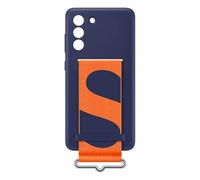 Samsung Galaxy S21 FE Silicone Cover With Strap - Samsung Original Case - White
