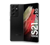 Samsung Galaxy S21 Ultra 5G Smartphone SIM Free Android Mobile Phone Phantom Black 128GB (Renewed)