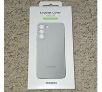 Samsung Official S22+ Leather Cover Light Gray