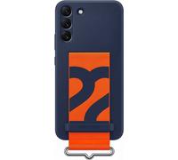 Samsung Official S22+ Silicone Cover with Strap Navy