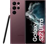 Samsung Galaxy S22 Ultra 5G Mobile Phone 256GB SIM Free Android Smartphone Burgundy