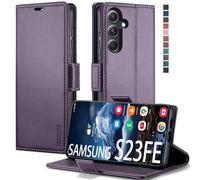 Samsung Galaxy S23 FE 5G Case,Samsung Galaxy S23 FE 5G Wallet Case with [RFID Blocking] Card Holder Kickstand Magnetic,Leather Flip Case Wallet for Samsung Galaxy S23 FE 5G 6.4 Inch (Fashion Purple)