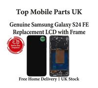Samsung Galaxy S24 FE Genuine Service Pack LCD Screen With Frame UK Fast Ship