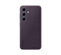 Samsung Galaxy S24 Standing Grip Phone Case, Protective Silicone Cover with Hand Strap, Kickstand, Durable Design, Soft Touch, US Version, EF-GS921CEEGUS, Dark Violet