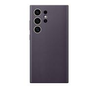 Samsung Galaxy S24 Ultra Vegan Leather Case with Soft Touch Stylish Design Scratch Protection US Version GP-FPS928HCAVW Dark Purple