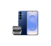 Samsung Galaxy S25 AI Smartphone, 12GB Memory, 256GB Storage, Navy and Galaxy Buds3, Grey (UK Version)