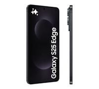 Samsung Galaxy S25 Edge AI Smartphone, Galaxy AI, Android Smartphone, 12GB Memory, 512GB Storage, 200 MP Camera, Long Battery Life, Titanium JetBlack, 3 Year Samsung Extended Warranty (UK Version)