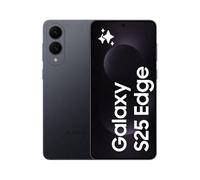 Samsung Galaxy S25 Edge AI Smartphone, Galaxy AI, Android Smartphone, 12GB Memory, 512GB Storage, 200 MP Camera, Long Battery Life, Titanium JetBlack, 3 Year Samsung Extended Warranty (UK Version)