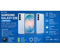 Samsung Galaxy S26 256GB Unlocked Dual SIM 5G 2 Years Samsung Warranty Blue [EEK: A]