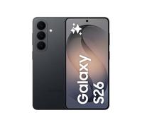 Samsung Galaxy S26 AI Phone, Customised AP Processor, 50 MP Camera, 12 GB Memory, 256 GB Storage, 4300 mAh Battery, Galaxy AI, Black, 3 Year Extended Warranty (UK Version)