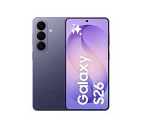 Samsung Galaxy S26 AI Phone, Customised AP Processor, 50 MP Camera, 12 GB Memory, 512 GB Storage, 4300 mAh Battery, Galaxy AI, Cobalt Violet, 3 Year Extended Warranty (UK Version)