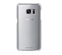 Samsung Galaxy S7 Clear Protective Case Cover - Silver / Transparent