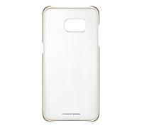 Samsung Galaxy S7 Edge Clear Back Protective Case Cover - Transparent with Metallic Corners