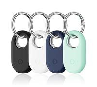 Samsung Galaxy SmartTag 2 4 Piece Soft Silicone Case Cover with Keychain for Samsung Galaxy SmartTag 2 - Anti-S
