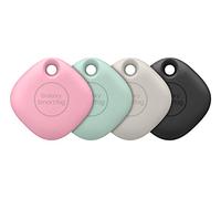 Samsung Galaxy SmartTag Bluetooth Item Finder and Key Finder, 120m Finding Range, 4 Pack, Black, Oatmeal, Pink & Mint (UK Version)