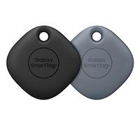Samsung Galaxy SmartTag+ with Ultra-Wideband and Augmented Reality Finding, Bluetooth Item Finder and Key Finder, 120m Fidning Range, 2 Pack, Black & Denim Blue (UK Version)
