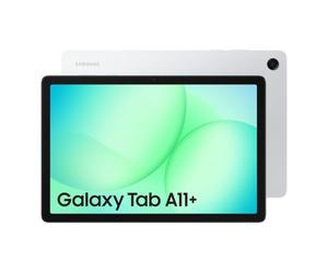 Samsung Galaxy Tab A11+, Android Tablet, AI Features, Sl nd Modern Design, 11 Inch 90Hz Display, 128GB Storage, 6GB Memory, With Dolby Quad Speakers, Silver, 3 Year Extended Warranty (UK Version)
