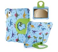 Samsung Galaxy Tab A9 Plus A9+ 11 Inch X210 2023 Tablet Kids Dinosaur Case - Light Weight EVA Kid-Proof Blue With Stand Handle Shockproof Kid-Friendly Durable for Boy Girl (XINKL)