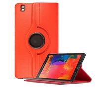 Samsung Galaxy Tab Pro 8.4 Inch Case - 360 Degree Rotating Stand Leather Flip Case Protective Cover for Samsung Galaxy Tab Pro 8.4 T320 (Red)